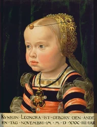 Archiduquesa Leonor de Mantua (1534-94), a los dos años